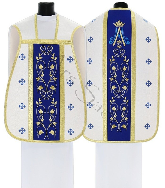 Chasuble romaine mariale R537-BN25