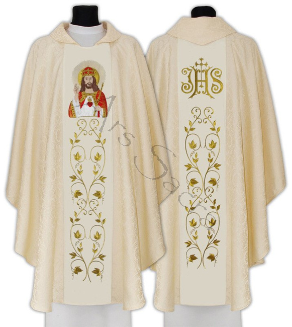 Ornat gotycki "Jesus Chrystus Król" 543-K25