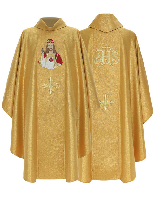 Chasuble gothique "Christ le roi" 839-G63g