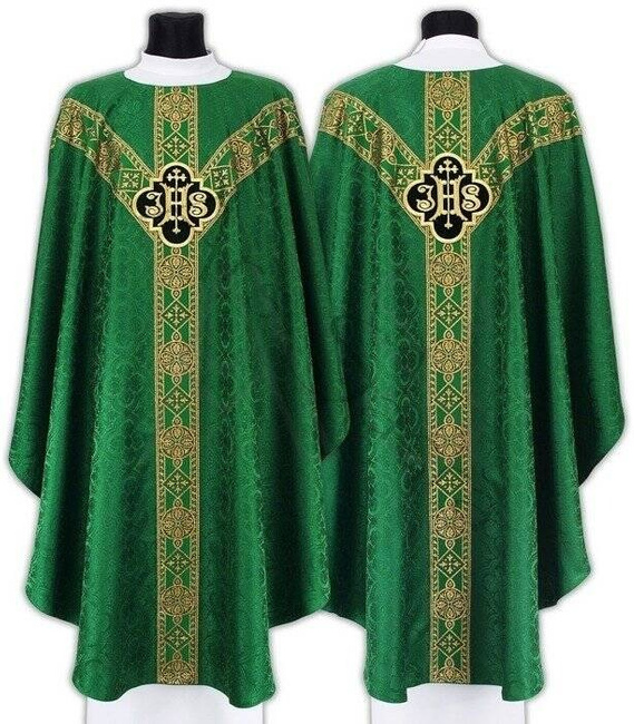 Chasuble semi-gothique "IHS" GY209-BC25
