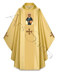 Chasuble gothique "Saint Martin de Porres" 431-G63g