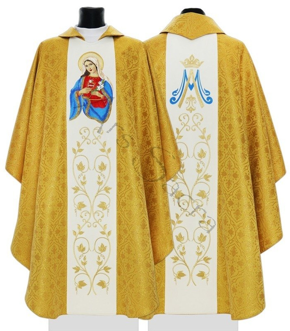 Gothic Chasuble "Heart of Mary" 734-B25