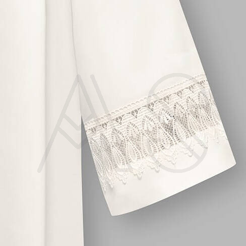 Cream alb with lace A2-K