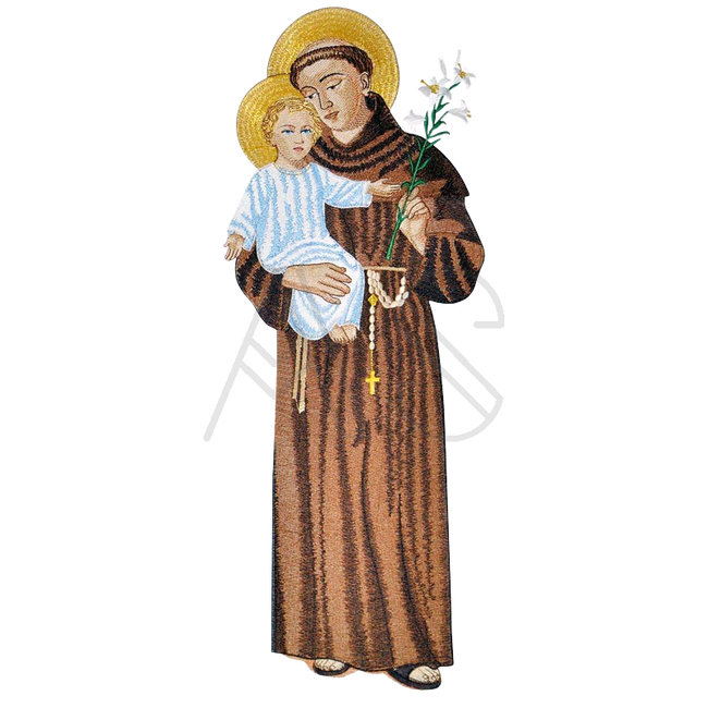 Aplique bordado "Santo Antoni"